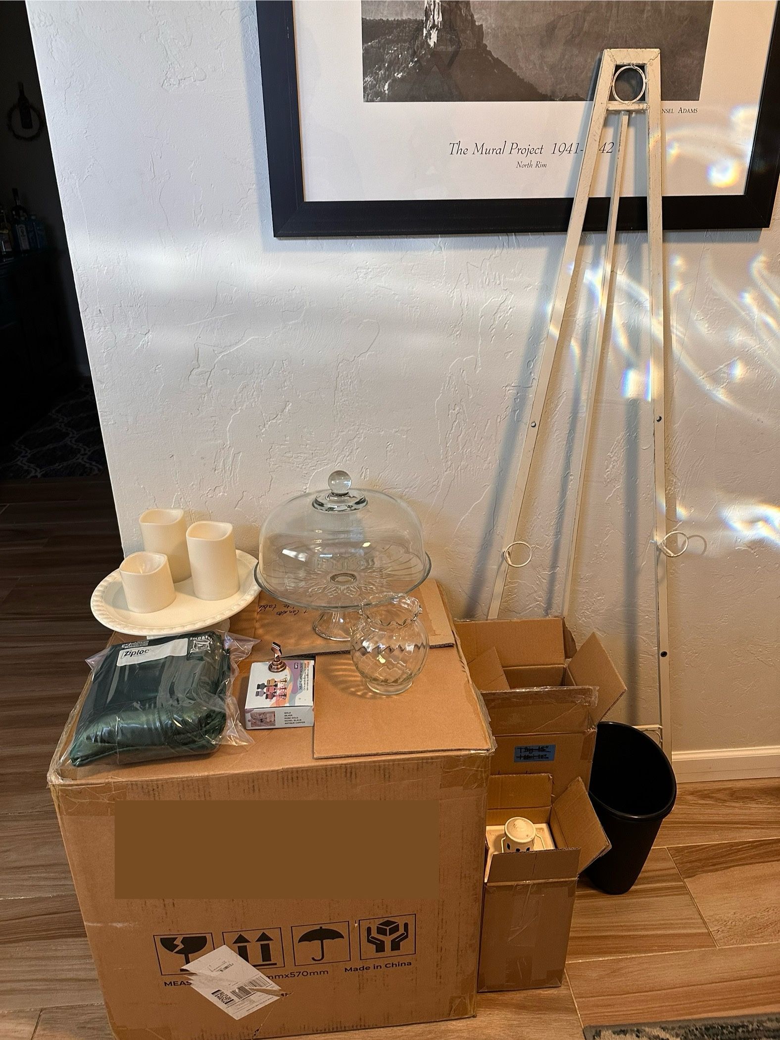 Wedding Haul! - Glasses, lanterns, table runners, cake stands, etc