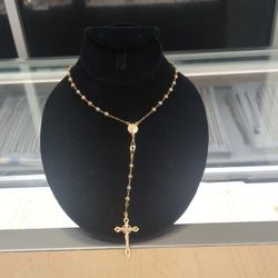 14k Gold Rosary Necklace,11.2 Grams 24 Long Layway Available 10% Down If You Interested Please Make Sure You Ask For Maribel Thank You 