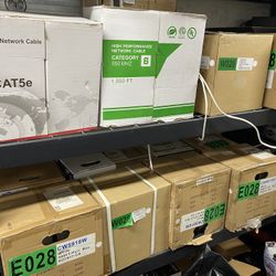 Cable Rolls Of Ethernet And CCTV 
