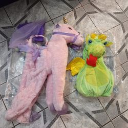 Toddlers Unicorn And Dragon Costume 