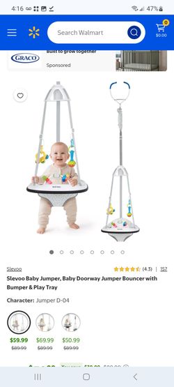 Slevoo Baby Jumper, Baby Doorway Jumper Bouncer with Bumper & Play Tray $35 each or 2 for $60