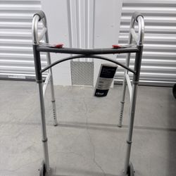 Deluxe Folding Walker with 5" Wheels - Lightly Used