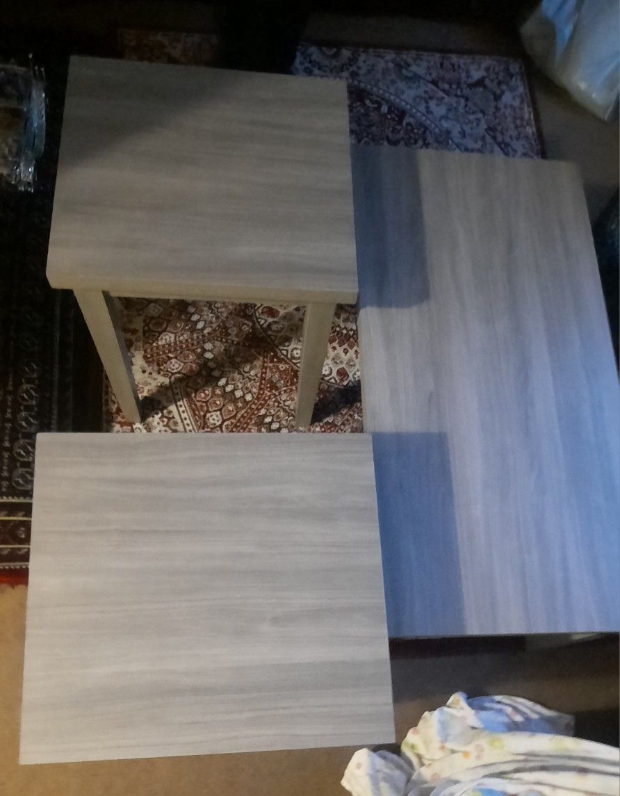 Coffee Table With Two Side Tables