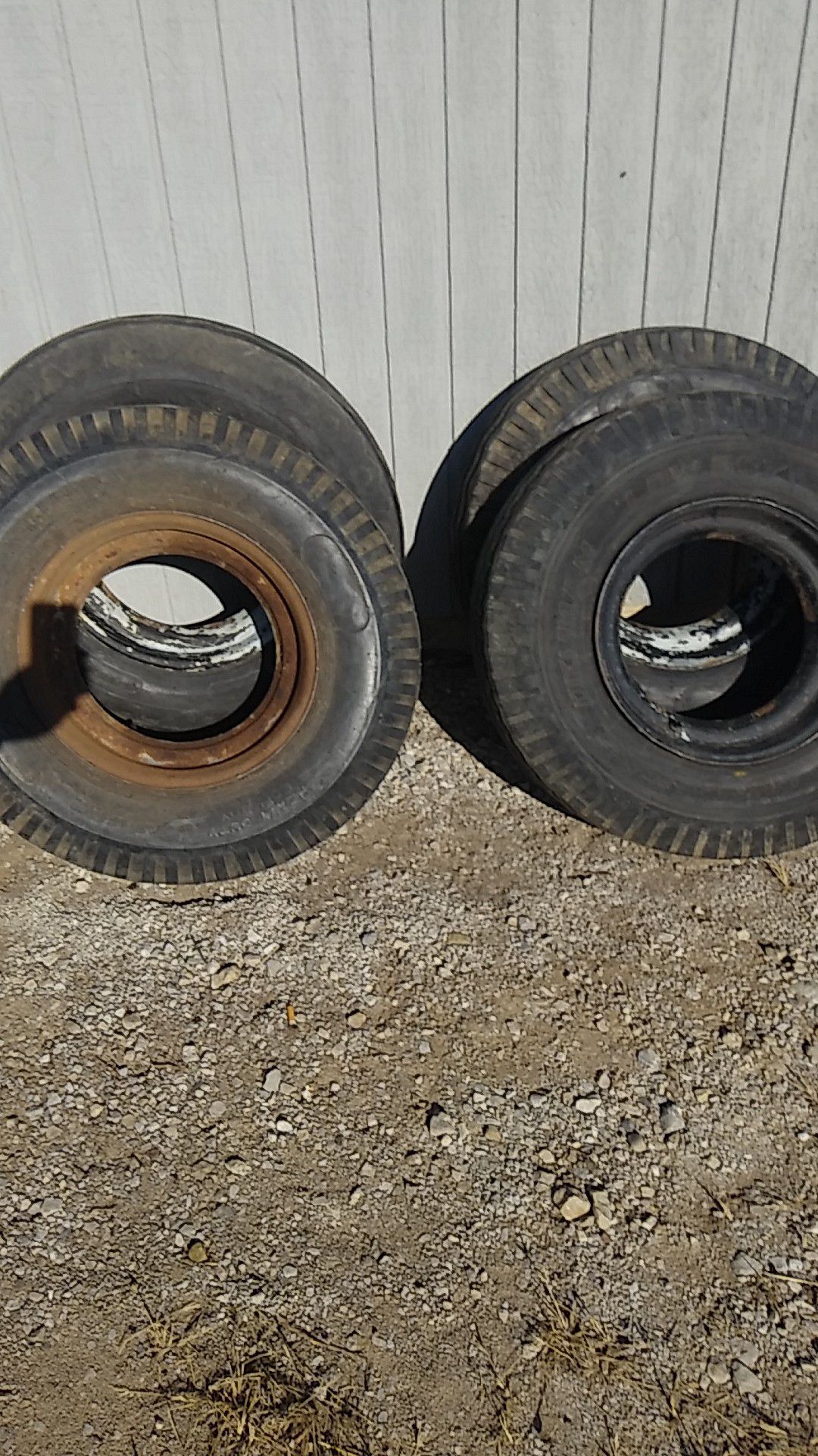 Heavy duty lowboy tires