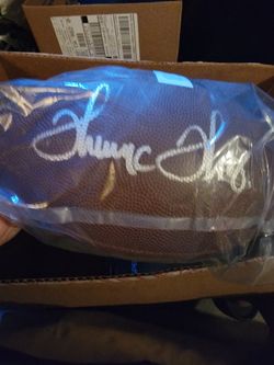 Autographed Football Thurman Thomas