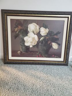 Beautiful Floral Framed Picture