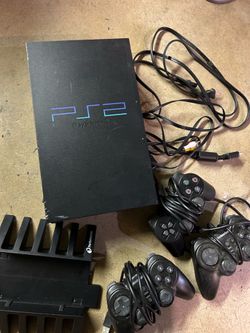 Playstation 2 PS2 fat console black broken controller port