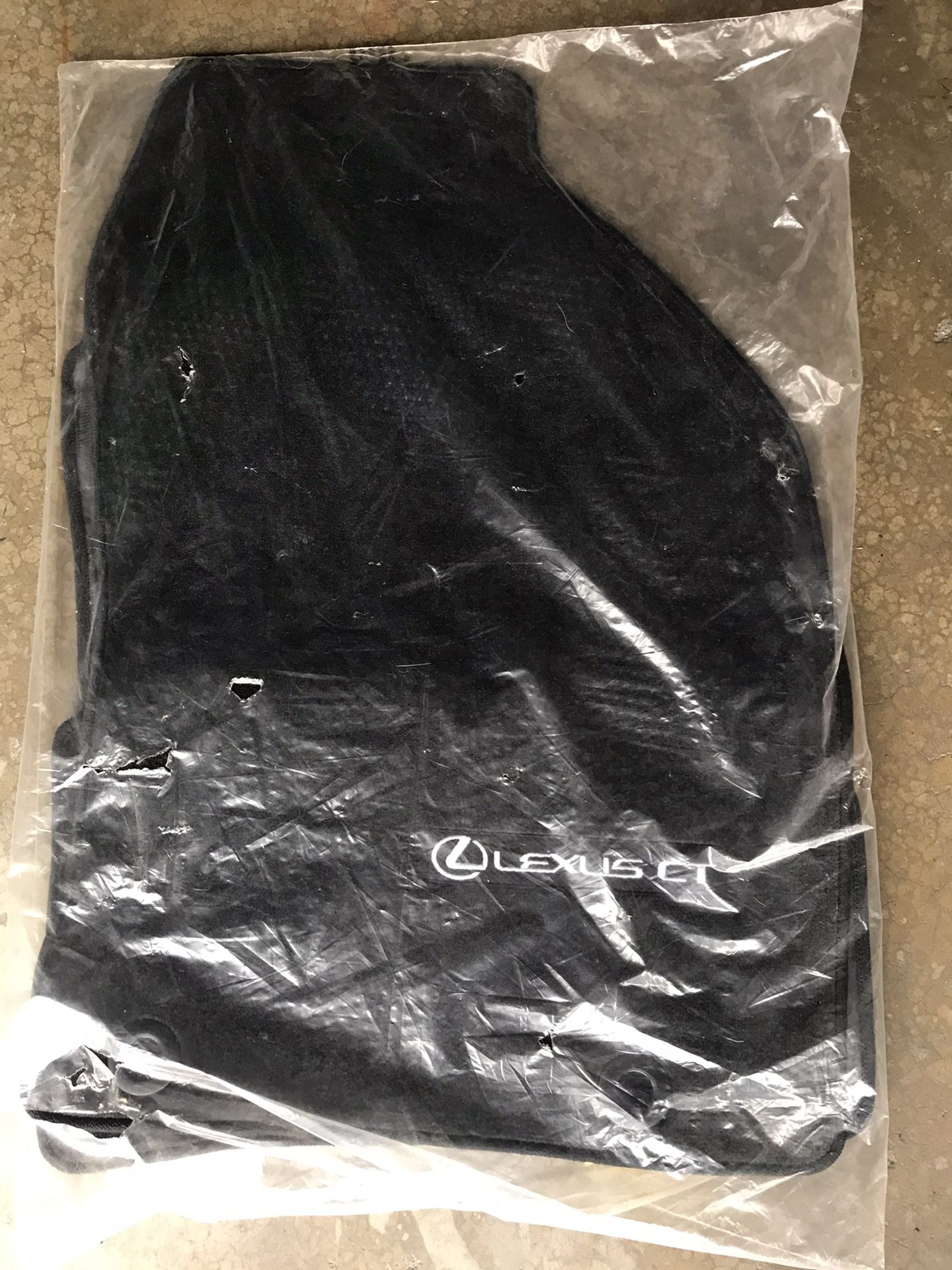 Lexus CT 200 H factory OEM logo floor mats black