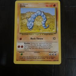 Pokemon Card Onix