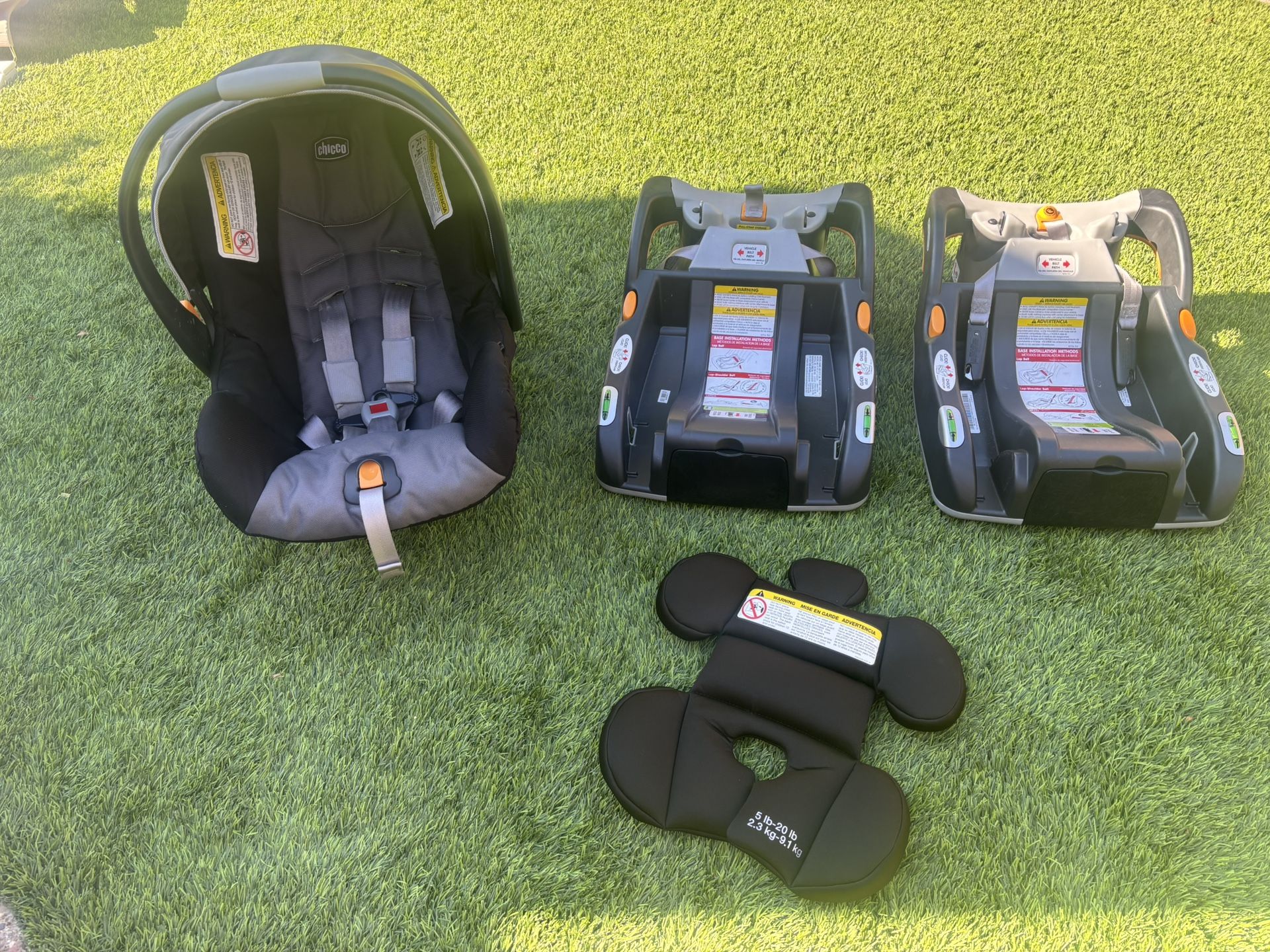 Chicco Key Fit 30 Infant baby Car seat With Bases 