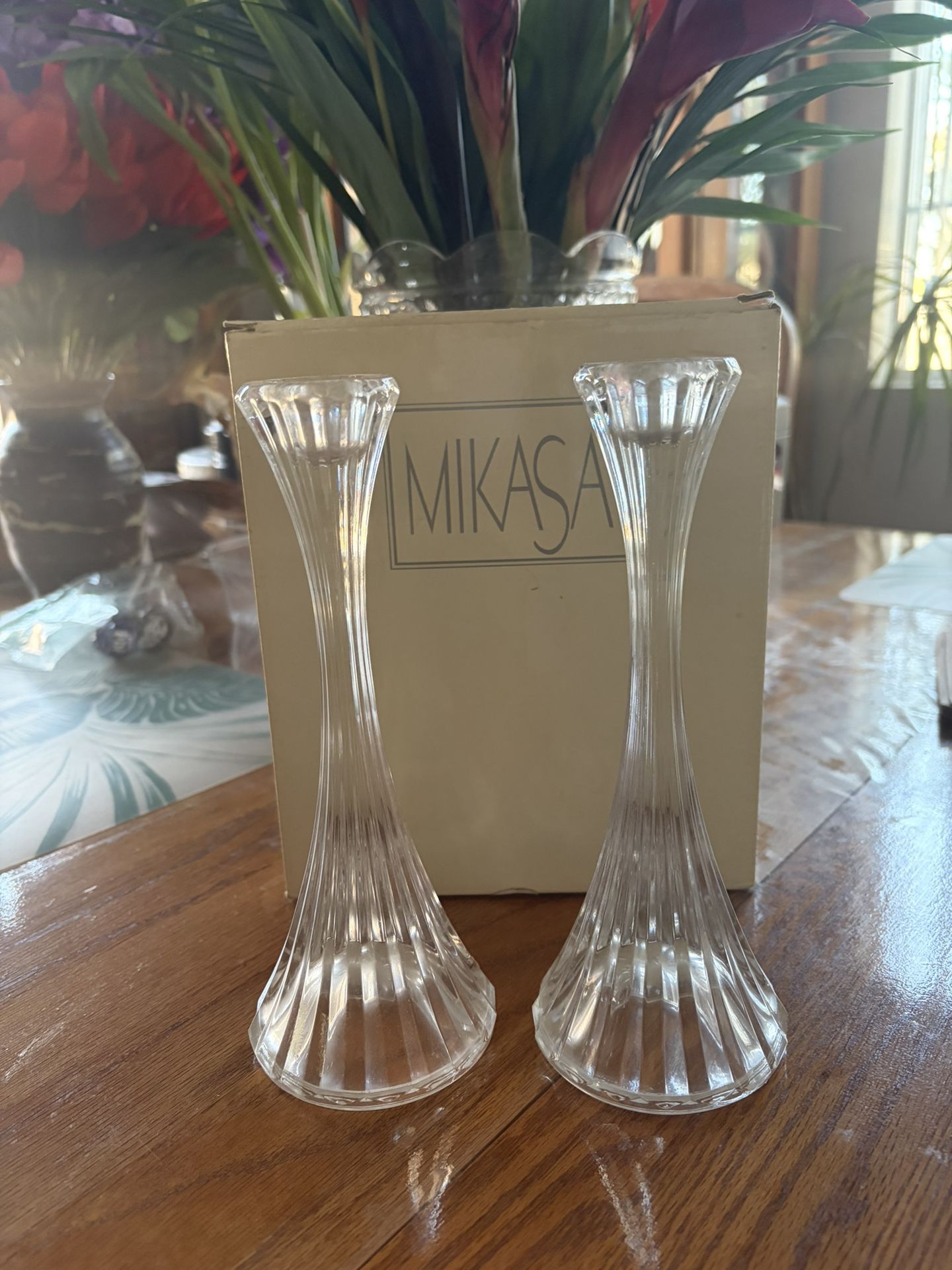 Mikasa Ceystal Candle Holders (2)