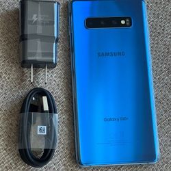 Samsung Galaxy S10+ Plus  , Unlocked   for all Company Carrier ,  Excellent Condition Like New 