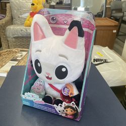 Gabby’s Dollhouse, 13-Inch Talking Pandy Paws with Sounds & Phrases