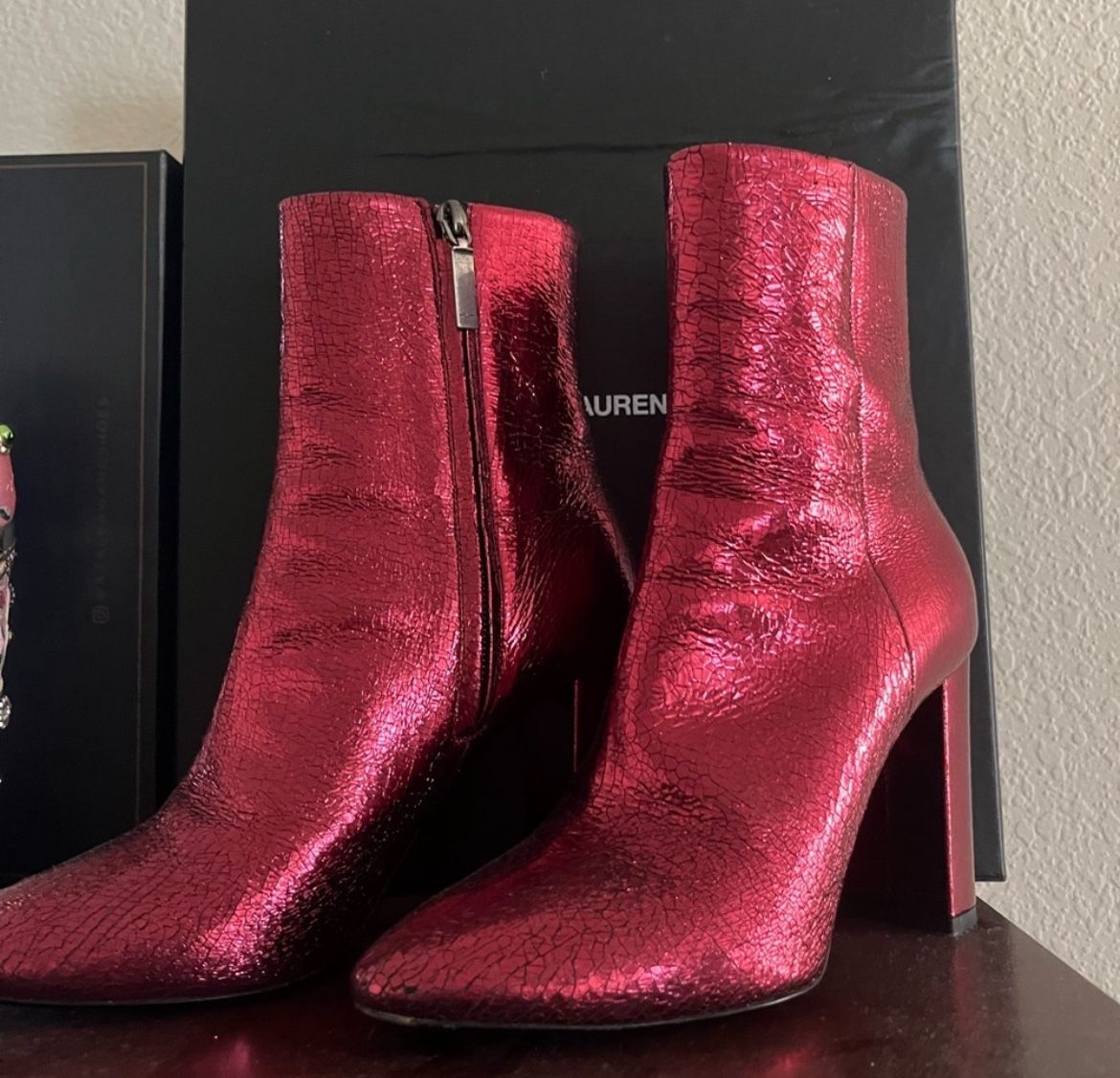 Cracked Leather Boots