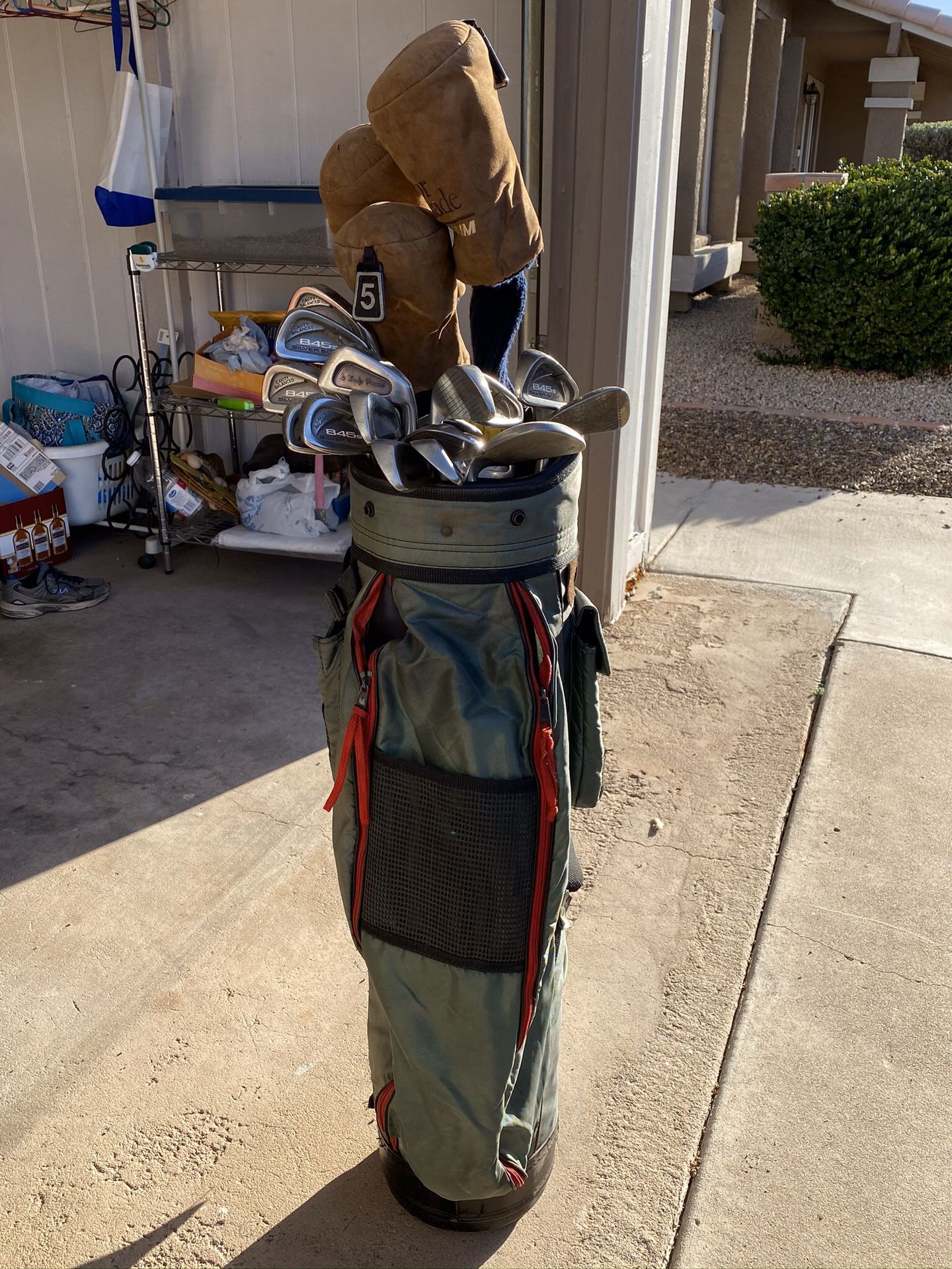 Golf Clubs and bag in good condition.