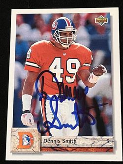 Dennis Smith Signed Card