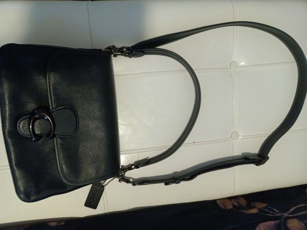 Original Coach Bag Cross Body Leather 