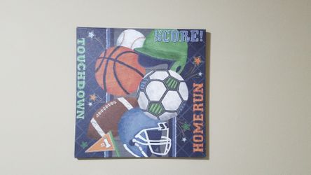 Sports canvas painting