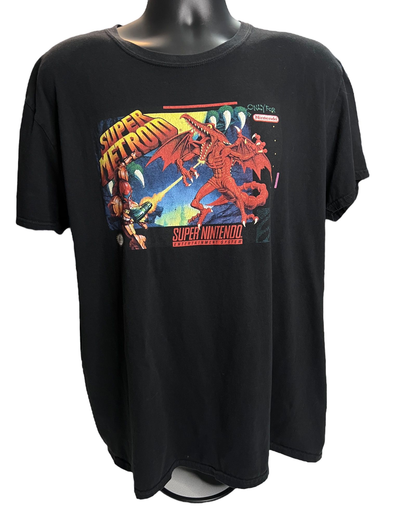 Super Metroid Nintendo T-Shirt Men’s XL Black Retro Gaming ThinkGeek 2018 Tee
