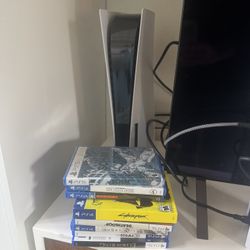 PS5 Disc Edition + Cyberpunk +Eldenring