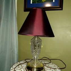 Crystal glass lamp