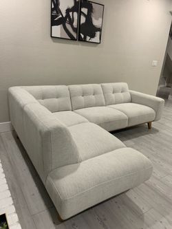 Luxury sofa in L shape