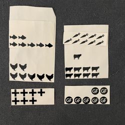 Food Selection Stickers For Wedding Or Events