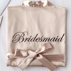 Embroidered Bridesmaid Robe