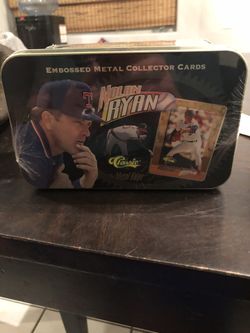 Nolan Ryan Embossed Metal Collector Card Classic Set for Sale in