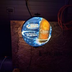 Bud Light Rotating Sign
