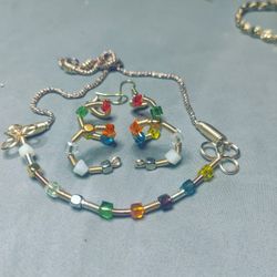 Set De Cristales Multicolor