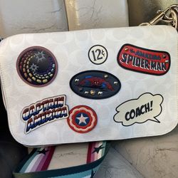 Authentic  Limited addition Marvel Coach Messenger bag