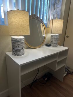 White desk