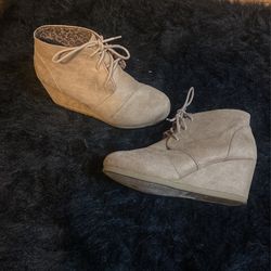 Tan Suede Wedge 