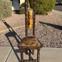 Vintage Spanish Revival Mission Chair!