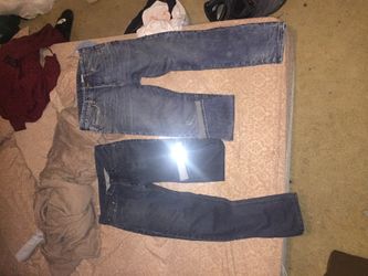 H&M Pants (right) Levis Pants Reflectors (Left) For Sale