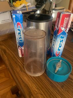 Small blender with Tooth Paste