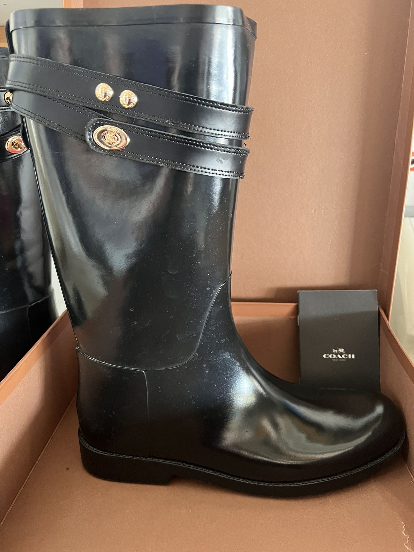 Women’s Coach Tara Rain Boot Size 11