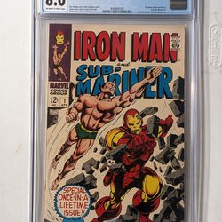 Iron Man and Sub-Mariner #1 CGC 8.0, Off-white to white pages 