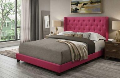 New hot pink full size bed