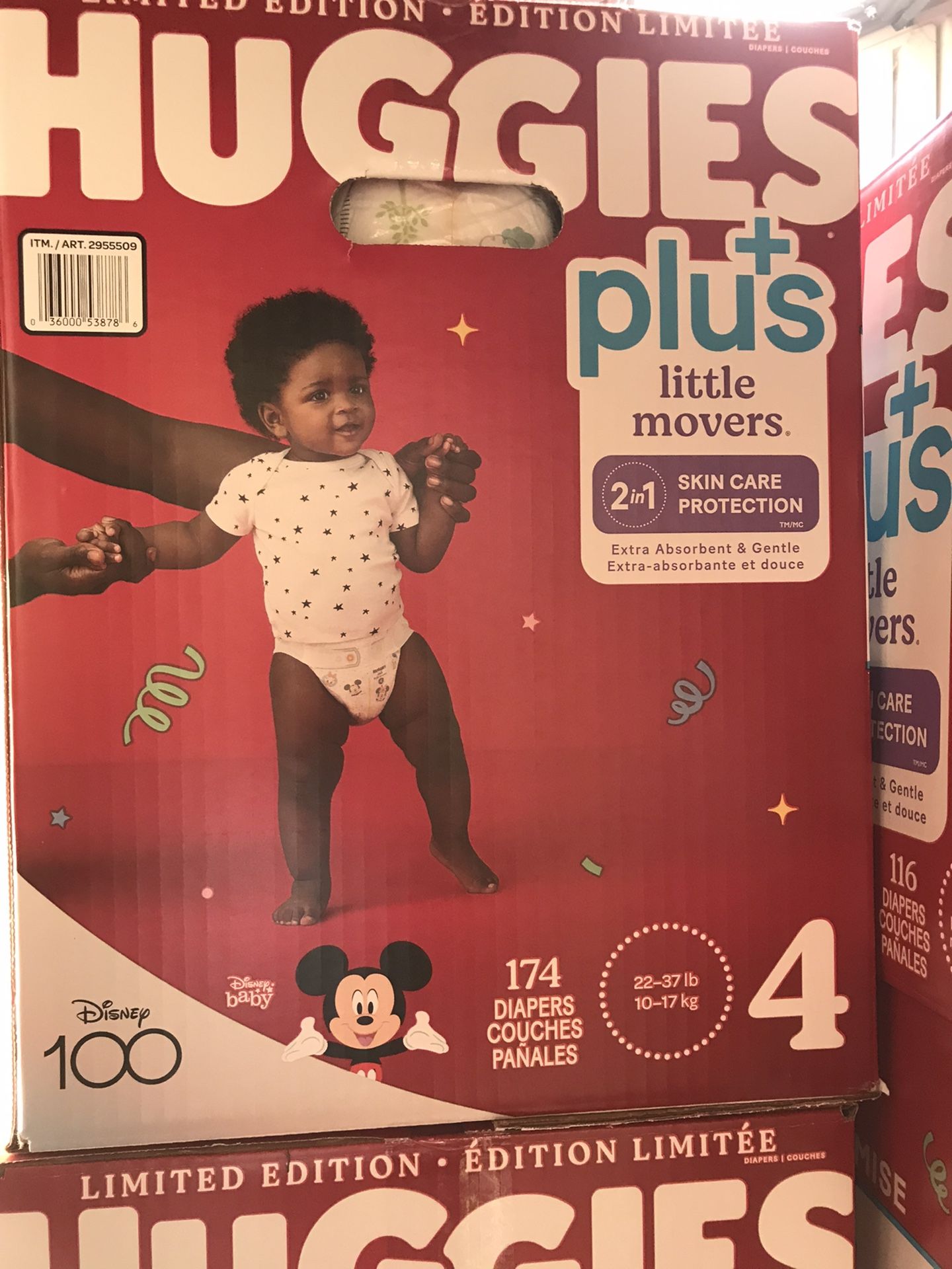 Huggies Little Movers Plus Size 4/174 Diapers 