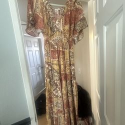 Ripcurl Women’s Size Small - Patchwork 70s Style Sundress 
