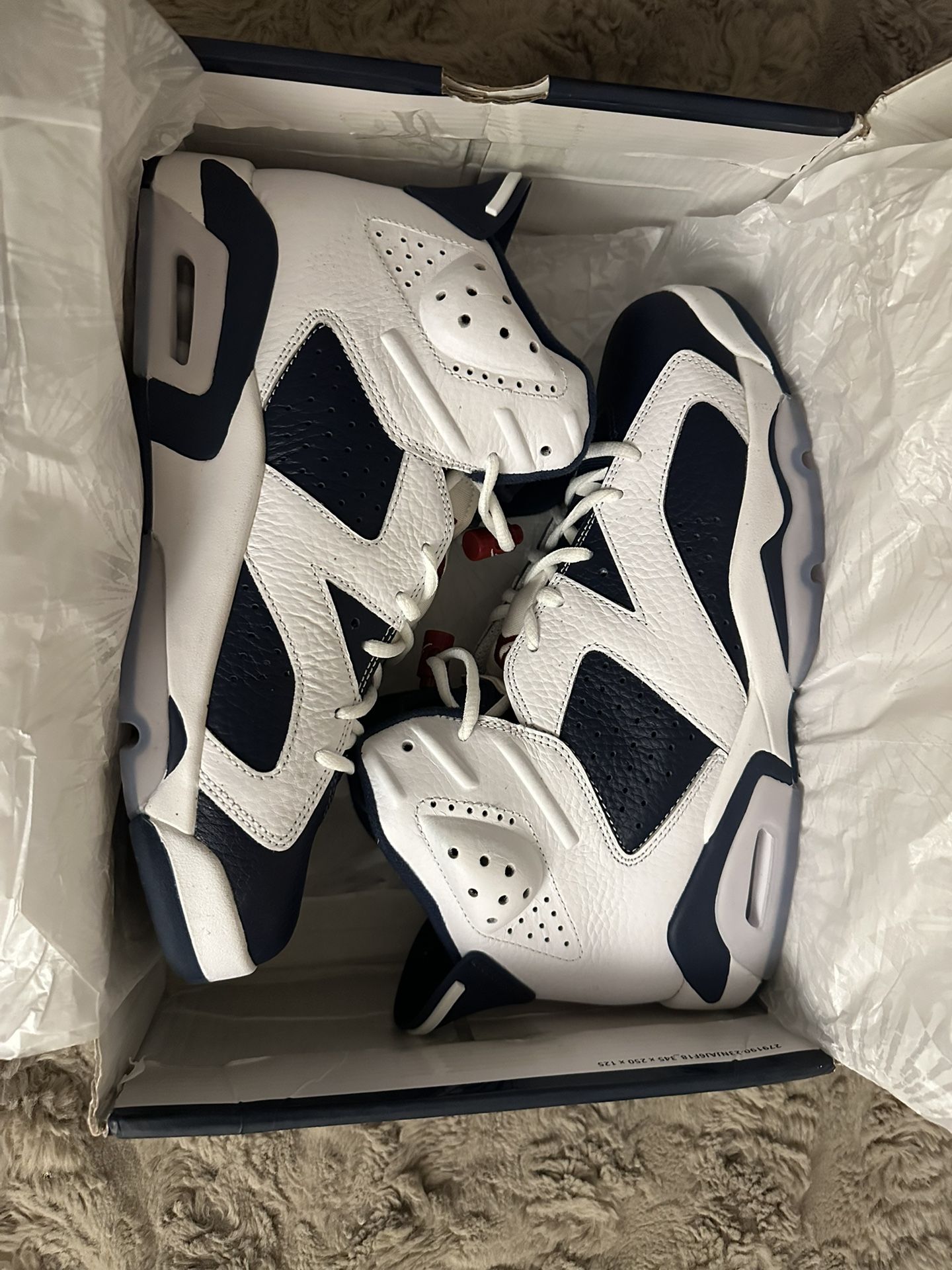 Air Jordan 6 Olympic 2024 Sz 9.5 Clean