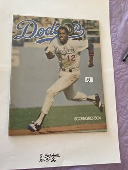 1978 LOS ANGELES DODGERS SCORECARD - DODGERS VS ASTROS  (UN-SCORED)