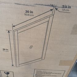 Lowes 28x20 vanity mirror new