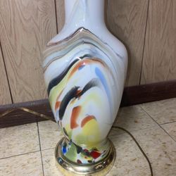 Art Glass Swirl Lamp- Action International LTD