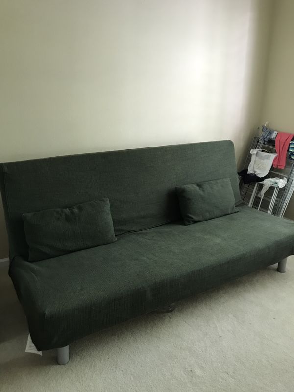 Ikea Balkarp Sofa Bed With Green Cover And Pillows For In Dublin Ca Offerup