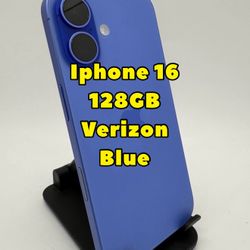 Iphone 16 128GB Verizon Blue Perfect Condition