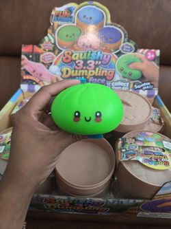 Dumplings, kids toys.