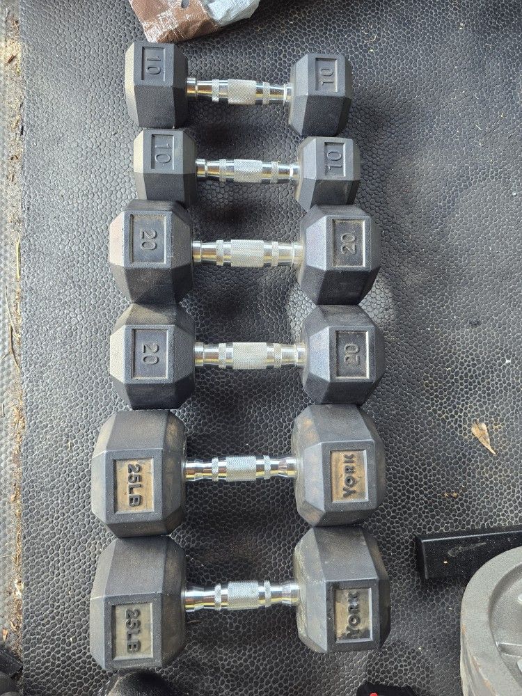 Weight Rubber Dumbbells